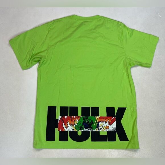 Uniqlo Marvel The Incredible Hulk Graphic T-shirt Men Medium Green Short Sleeve - Picture 3 of 6